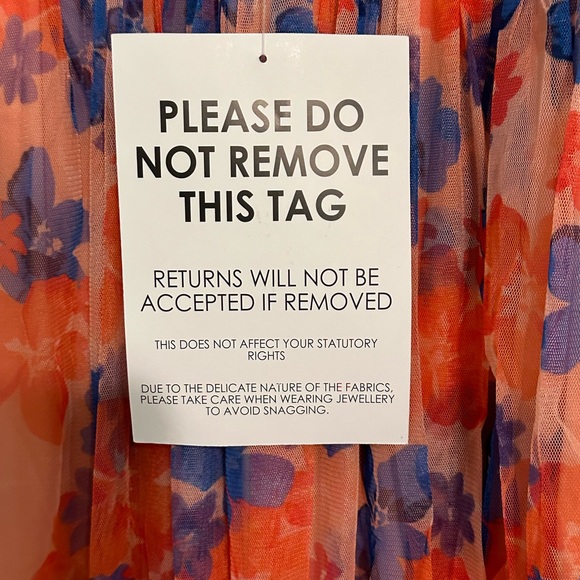 Anaya Plus wrap front tulle maxi dress in multi floral - Picture 8 of 8